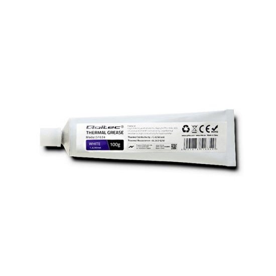 Qoltec qoltec termalna mast 1,42 w/m-k | 100g | bela