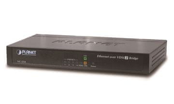 Planet VC-234 Ethernetni most prek VDSL, 4x 10/100/1000 RJ45 na par VDSL/VDSL2, do 1,4 km, profil 30a