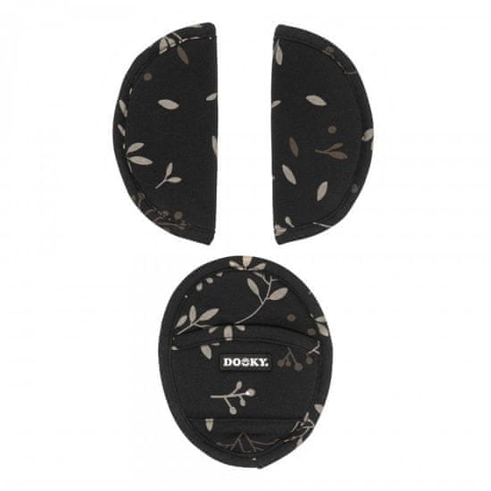 Dooky zaščita za pas Universal Pads Romantic Leaves Black