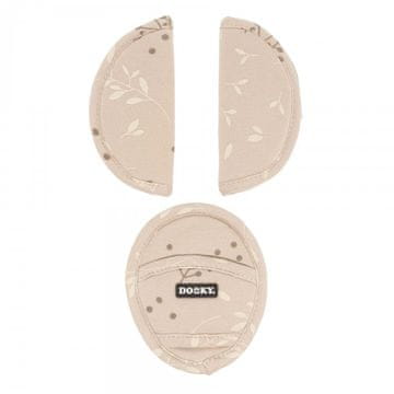 Dooky zaščita za pas Universal Pads Romantic Leaves Beige
