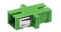 XtendLan SC-SC simpleksni adapter SM, APC, zelen, za optične omarice