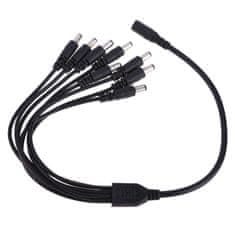 XtendLan Napajalni kabel/razdelilnik 1 do 8, vtič 2,1 mm