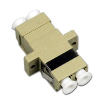 XtendLan LC-LC dupleksni adapter MM, siv, za optične omarice