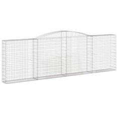 Vidaxl Obokane gabion košare 25kosa 400x30x120/140 cm pocinkano železo