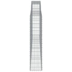 Vidaxl Obokane gabion košare 25kosov 400x30x140/160cm pocinkano železo
