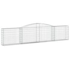 Vidaxl Obokane gabion košare 7 kosov 400x30x80/100 cm cinkano železo