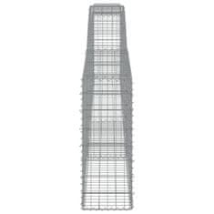 Vidaxl Obokane gabion košare 7 kosov 400x30x80/100 cm cinkano železo