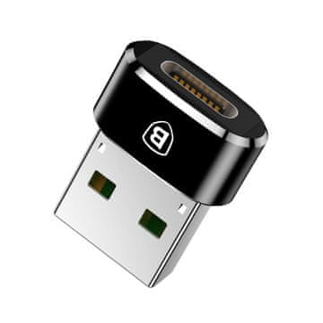 BASEUS Majhen adapter USB-C na USB vtič - črn