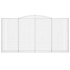 Vidaxl Obokane gabion košare 3 kosa 400x30x200/220 cm pocinkano železo