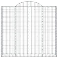 Vidaxl Obokane gabion košare 8 kosa 200x30x180/200 cm pocinkano železo
