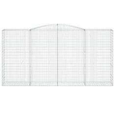 Vidaxl Obokane gabion košare 25kosov 400x50x200/220cm pocinkano železo
