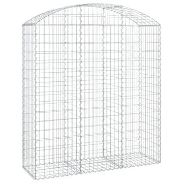 Vidaxl Obokana gabonska košara 150x50x160/180 cm pocinkano železo