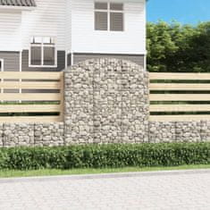 Vidaxl Obokana gabonska košara 150x50x160/180 cm pocinkano železo