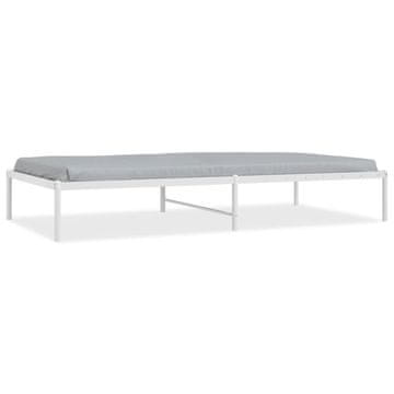 Vidaxl Kovinski posteljni okvir bel 100x200 cm