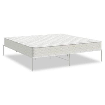 Vidaxl Kovinski posteljni okvir bel 180x200 cm