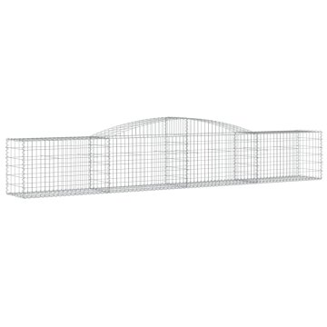 Vidaxl Obokana gabonska košara 400x50x60/80 cm pocinkano železo