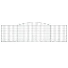 Vidaxl Obokane gabion košare 6 kosi 400x30x100/120 cm pocinkano železo