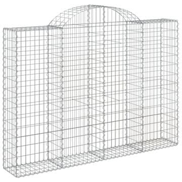 Vidaxl Obokana gabonska košara 200x30x140/160 cm pocinkano železo