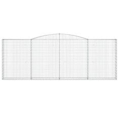 Vidaxl Obokane gabion košare 25kosov 400x30x140/160cm pocinkano železo