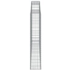 Vidaxl Obokane gabion košare 12 kosi 300x30x160/180cm pocinkano železo