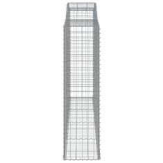Vidaxl Obokane gabion košare 7 kosov 300x50x180/200cm pocinkano železo