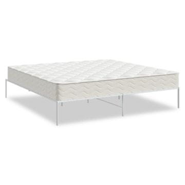 Vidaxl Kovinski posteljni okvir bel 183x213 cm