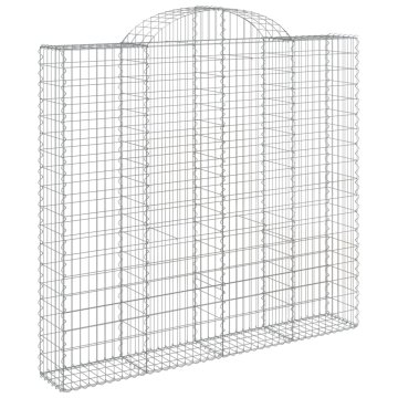 Vidaxl Obokana gabonska košara 200x50x180/200 cm pocinkano železo