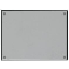 Vidaxl Stenska magnetna tabla črna 80x60 cm kaljeno steklo