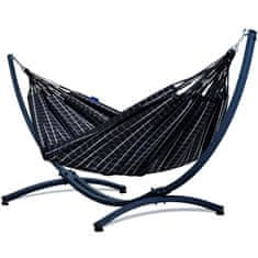 Potenza Viseča mreža za vrt 230×160 cm CARTAGO + stojalo GRANDE 220kg, črna, premium