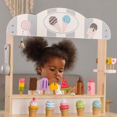 Viga Toys Mobilna trgovina Sladoledarna Slaščičarna 3v1