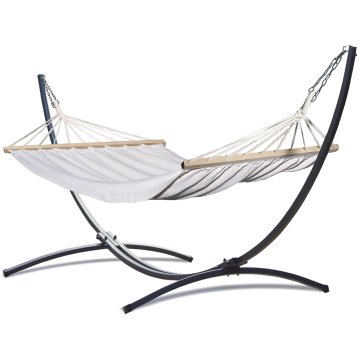 Potenza Viseča mreža s prečkami ROMA 200×120 cm + stojalo INDELA 120 kg