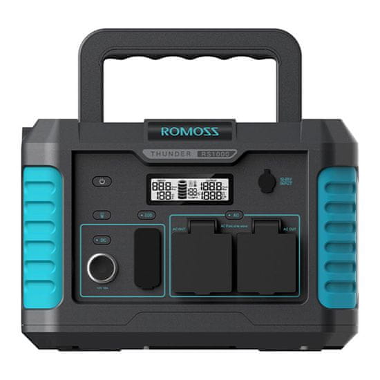 Romoss RS1000 Prenosna napajalna postaja serije Thunder, 1000W, 933Wh