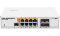 Mikrotik Cloud Router Switch CRS112-8P-4S-IN, 128MB RAM, 8xGbit PoE LAN, 4xSFP, vključno z L5