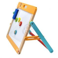 Tooky Toy Izobraževalna magnetna tabla 2 v 1 za otroke Magneti goba 6 el.