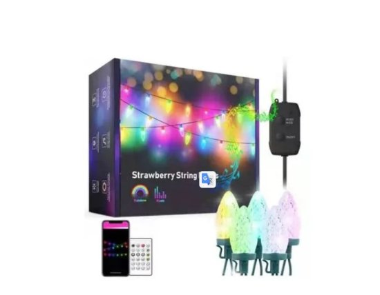 BOT Smart LED božična in zabavna veriga Strawberry SL2 10 metrov Tuya ...