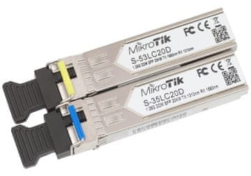 Mikrotik S-35/53LC20D Gigabitni WDM enomodni modul MiniGBIC (SFP)