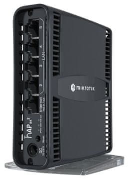 Mikrotik hAP ax2, 5x GbE, 2.4+5Ghz, 802.11b/g/n/ac/ax Wi-Fi 6, PoE in/out, ROS 7, L4, PSU, notranji