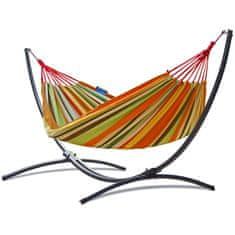 Potenza Viseča mreža SINGA 200×100 cm + stojalo INDELA 120 kg, oranžna
