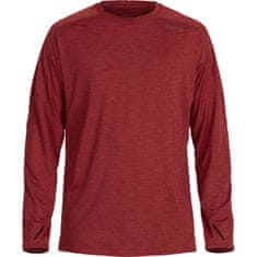 NRS Moška majica H2Core Silkweight, UV50+, dolg rokav, Vino, S