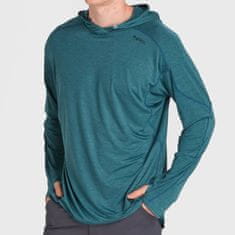 NRS Moška majica s kapuco/hoodie H2Core Silkweight, UV50+, Mediterraneo, XL