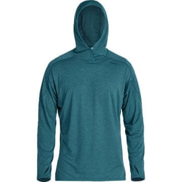 NRS Moška majica s kapuco/hoodie H2Core Silkweight, UV50+, Mediterraneo