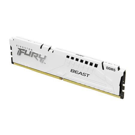 Kingston 16 GB DDR5 CL40 DIMM FURY Beast White XMP 6000MT/s