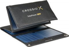 Crono CROSSIO sončna plošča 3.0/ 28 W/ USB-A/ USB-C/ črna