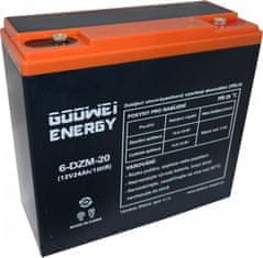 GOOWEI ENERGY Varnostna baterija za vleko VRLA GEL 12V/24Ah (6-DZM-20)