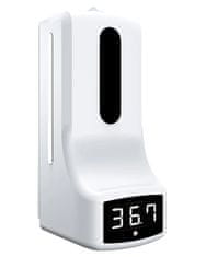 XtendLan XL-WMT-K9 Razpršilnik za razkužilo in termometer za človeško telo z opozorilom, stenska namestitev