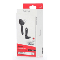 Hama MyVoice1300, mono slušalke Bluetooth, za 2 napravi, glasovni pomočnik (Siri, Google)