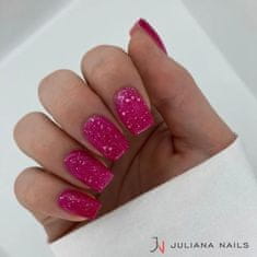Juliana Nails Gel Lak Pink Sensation termo bleščeče roza No.627 6ml