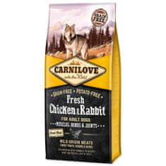 Carnilove CARNILOVE Fresh Chicken & Rabbit Muscles, Bones & Joints for Adult dogs 12 kg