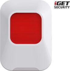 iGET SECURITY EP24 - notranja sirena z baterijskim napajanjem + vhod USB, za alarm M5