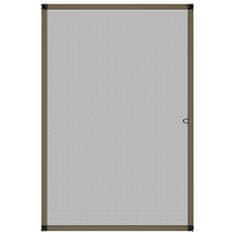 Vidaxl Komarnik za okna rjav 80x120 cm